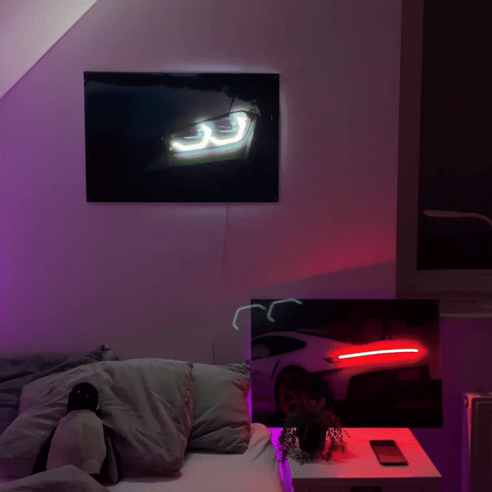 BMW M3 Competition | Neon Car poster