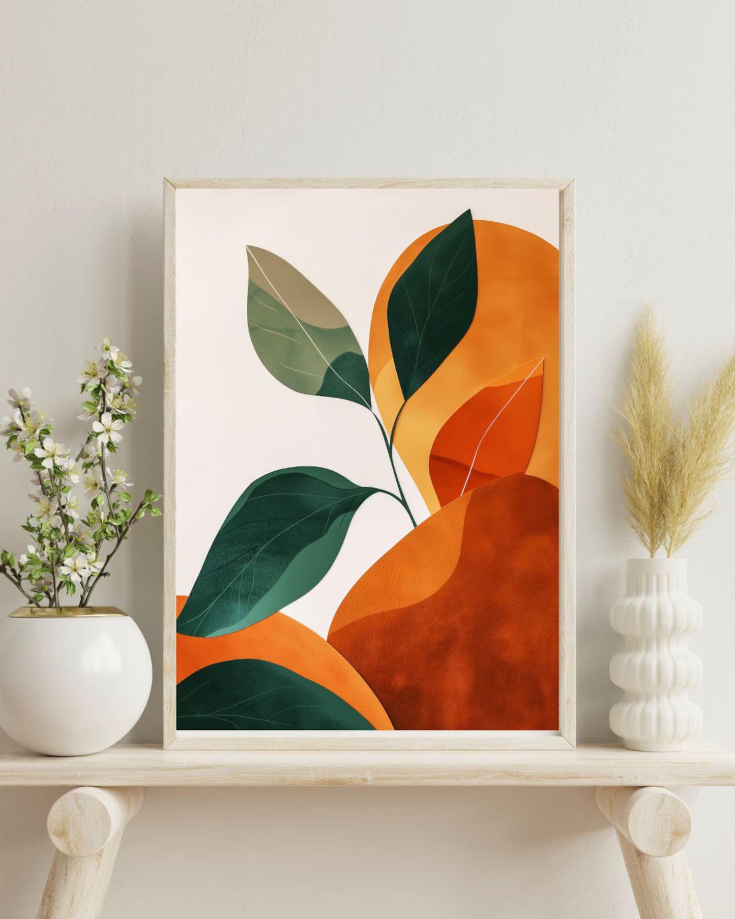 Verdant Horizon Painting | 3 Set Poster Combo | Modern Wall Posters