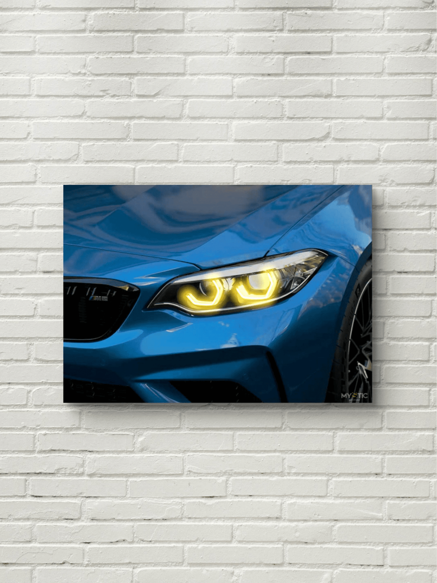 BMW M3 Neon Car Poster #posters_cars# #neoncarposters_mysticartstudio# #mysticartstudio_ledcarposters#