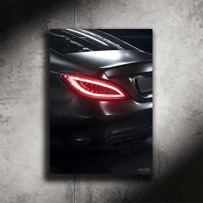 Mercedes CLS AMG 63 | Red LED | Neon Car Poster | Premium Edition
