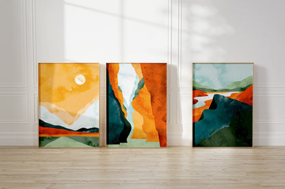 Aesthetic Wall Poster | 3 Set Piece | Modern Wall Poster | 20% Bundled Discount