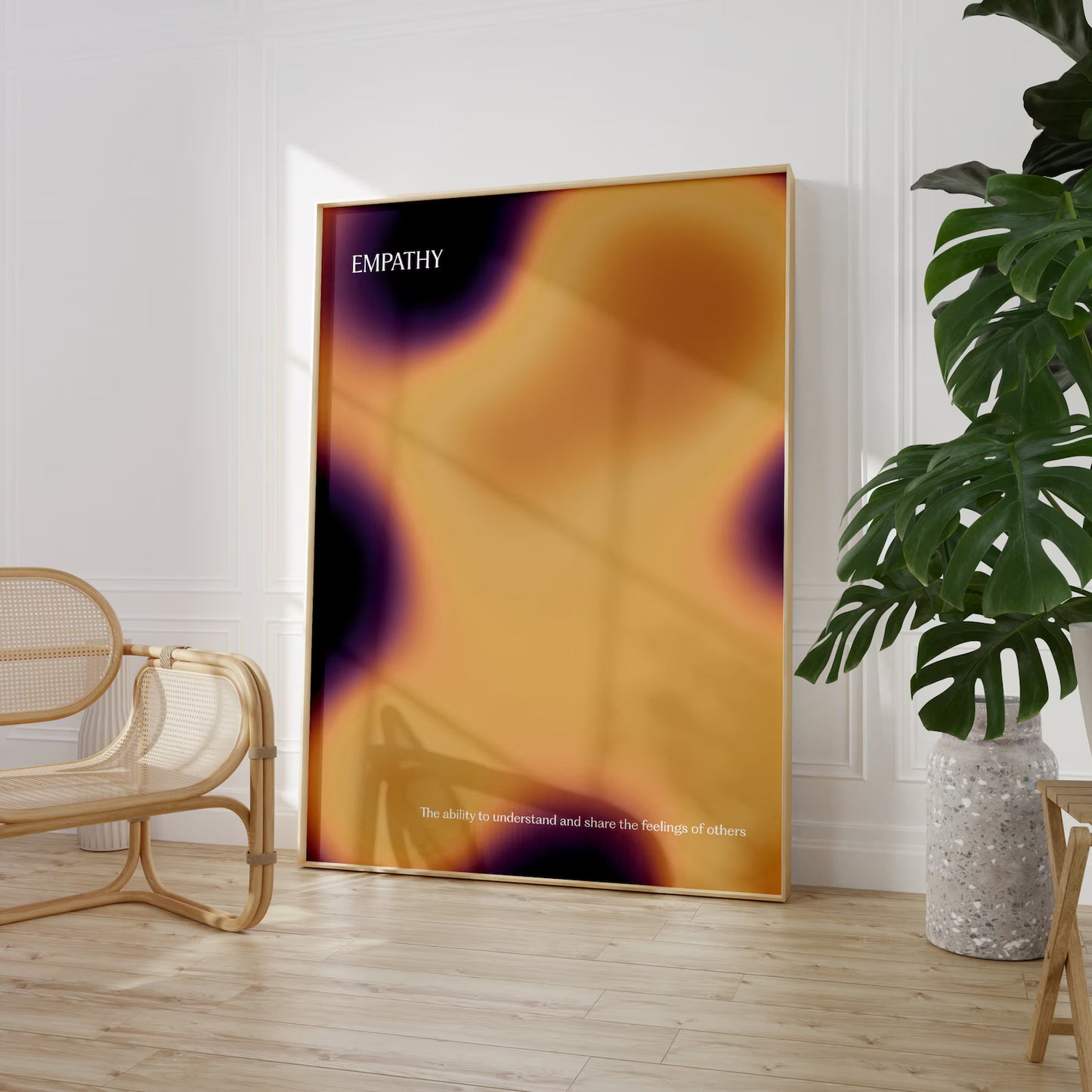EMPATHY Emotion Aura Poster | Modern Wall Poster | Spiritual Art
