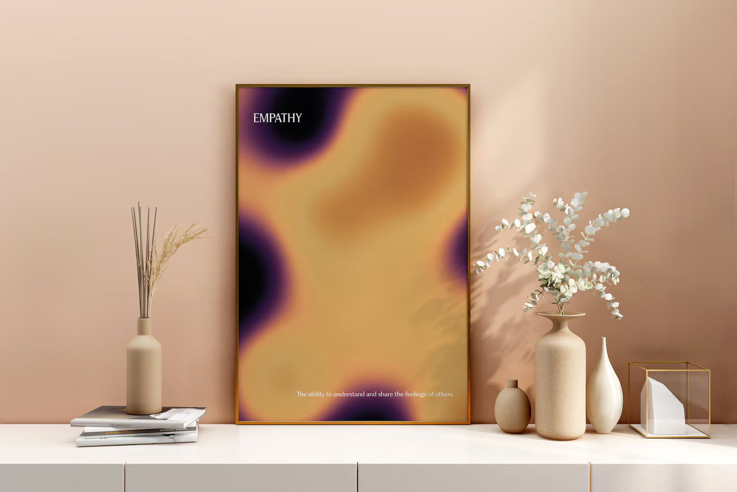 EMPATHY Emotion Aura Poster | Modern Wall Poster | Spiritual Art