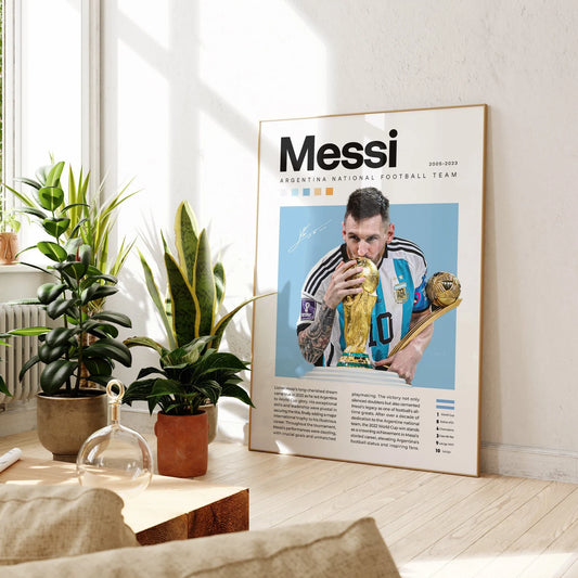 Messi Wall Poster | Football Legend's Edition | Modern Wall Poster