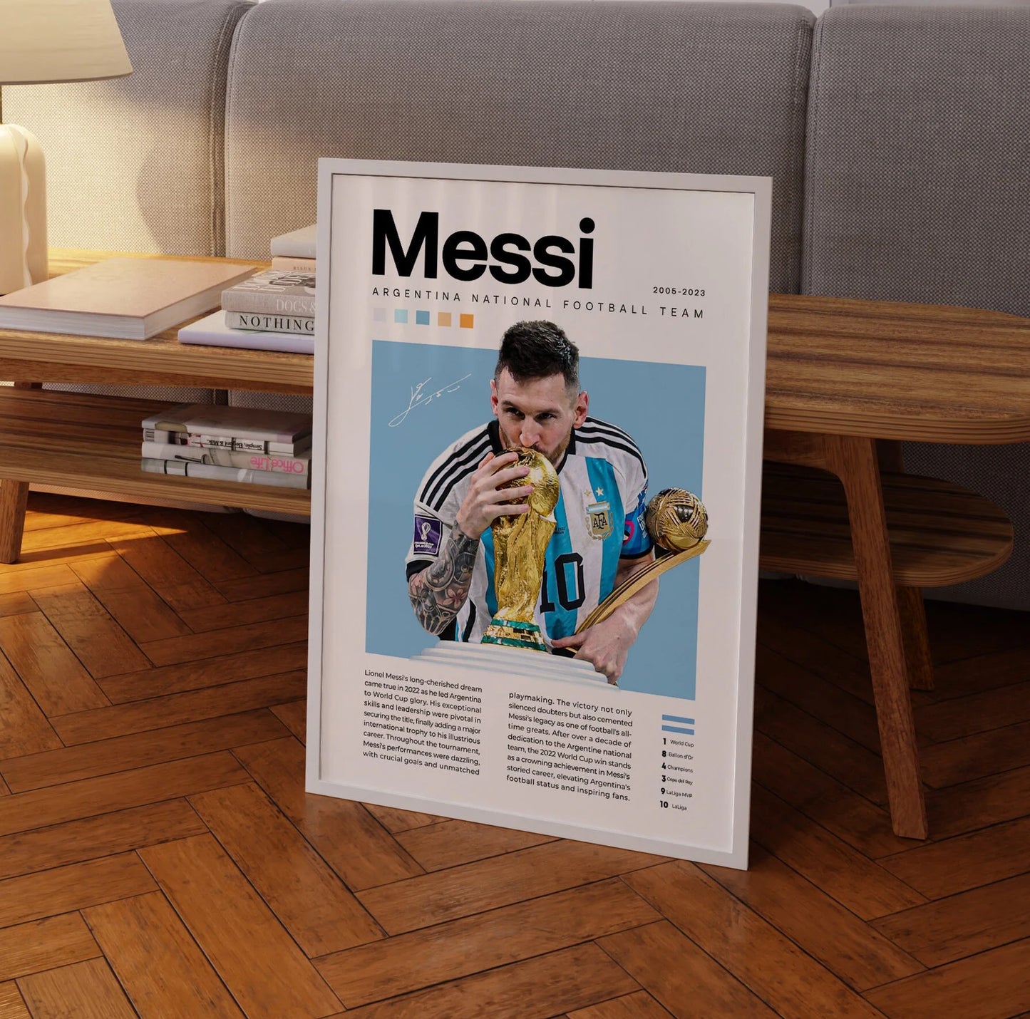 Messi Wall Poster | Football Legend's Edition | Modern Wall Poster