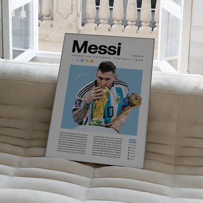 Messi Wall Poster | Football Legend's Edition | Modern Wall Poster