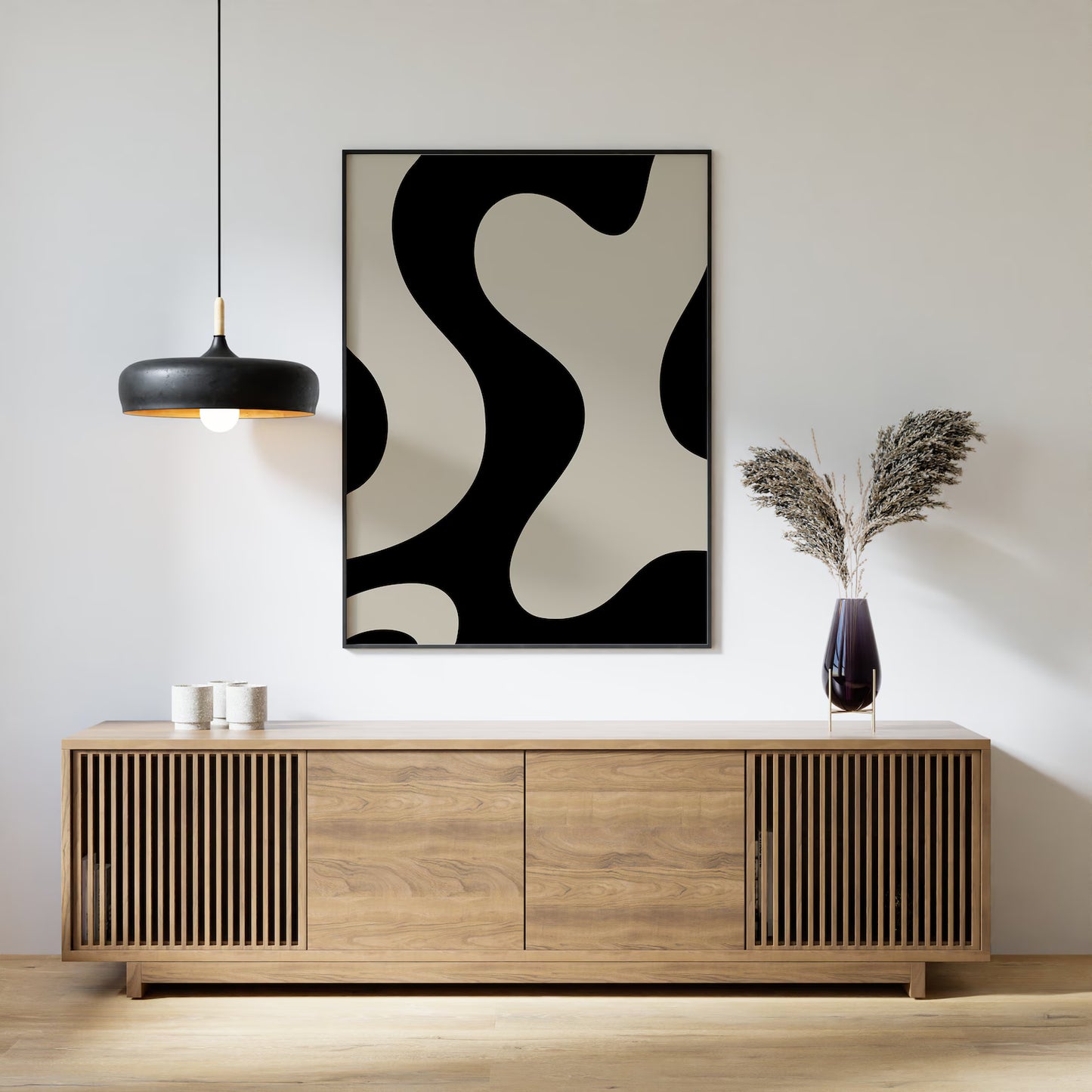 Minimalistic Curvy Wall Art | Abstract Wall Art | Modern Wall Poster