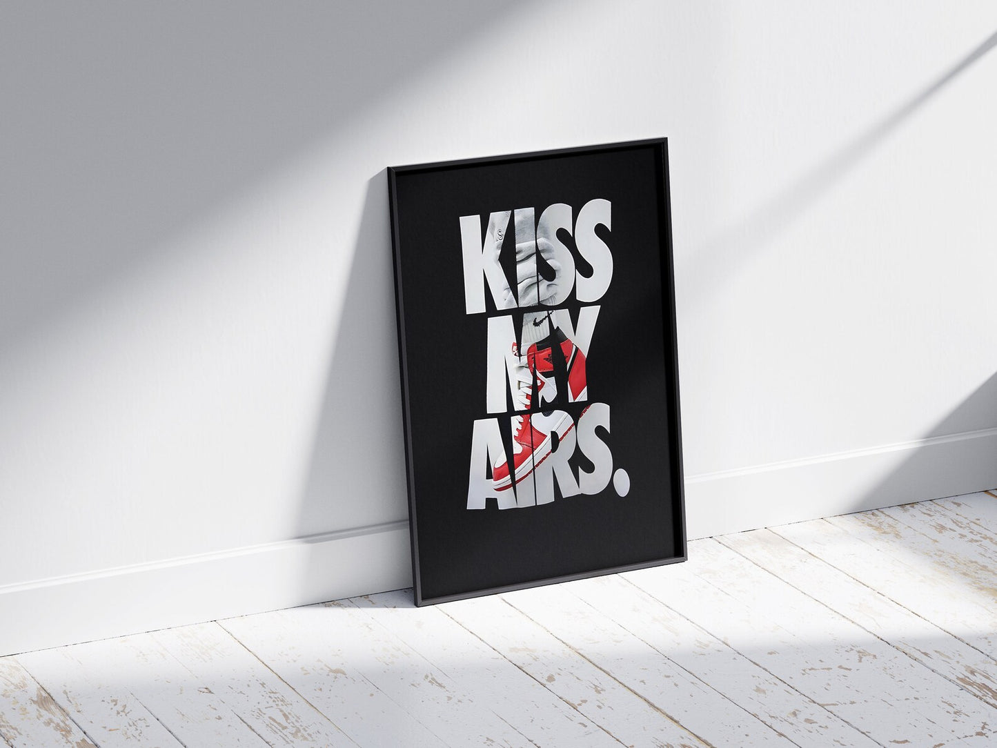 Sneaker Poster  | Kiss My Airs | Modern Wall Poster