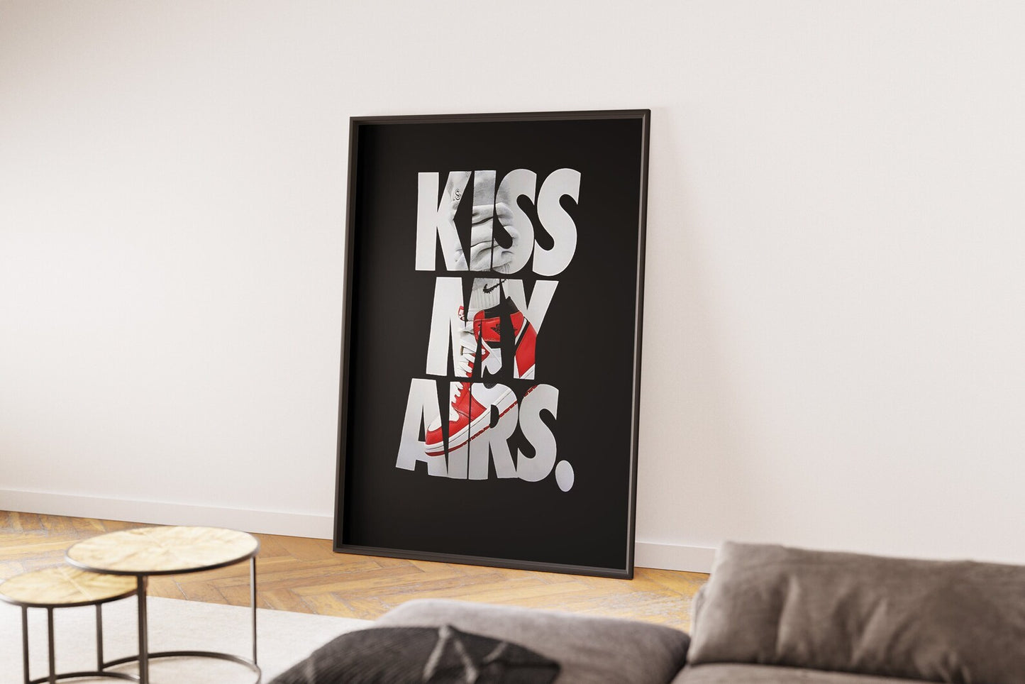 Sneaker Poster  | Kiss My Airs | Modern Wall Poster