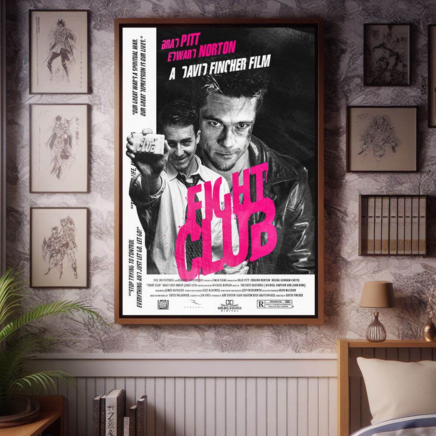 FIGHT CLUB | Movie Wall Poster | Cinematic Poster