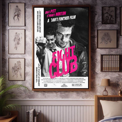 FIGHT CLUB | Movie Wall Poster | Cinematic Poster