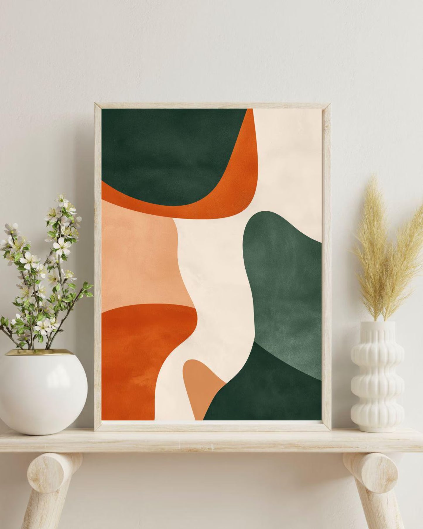 Verdant Horizon Painting | 3 Set Poster Combo | Modern Wall Posters