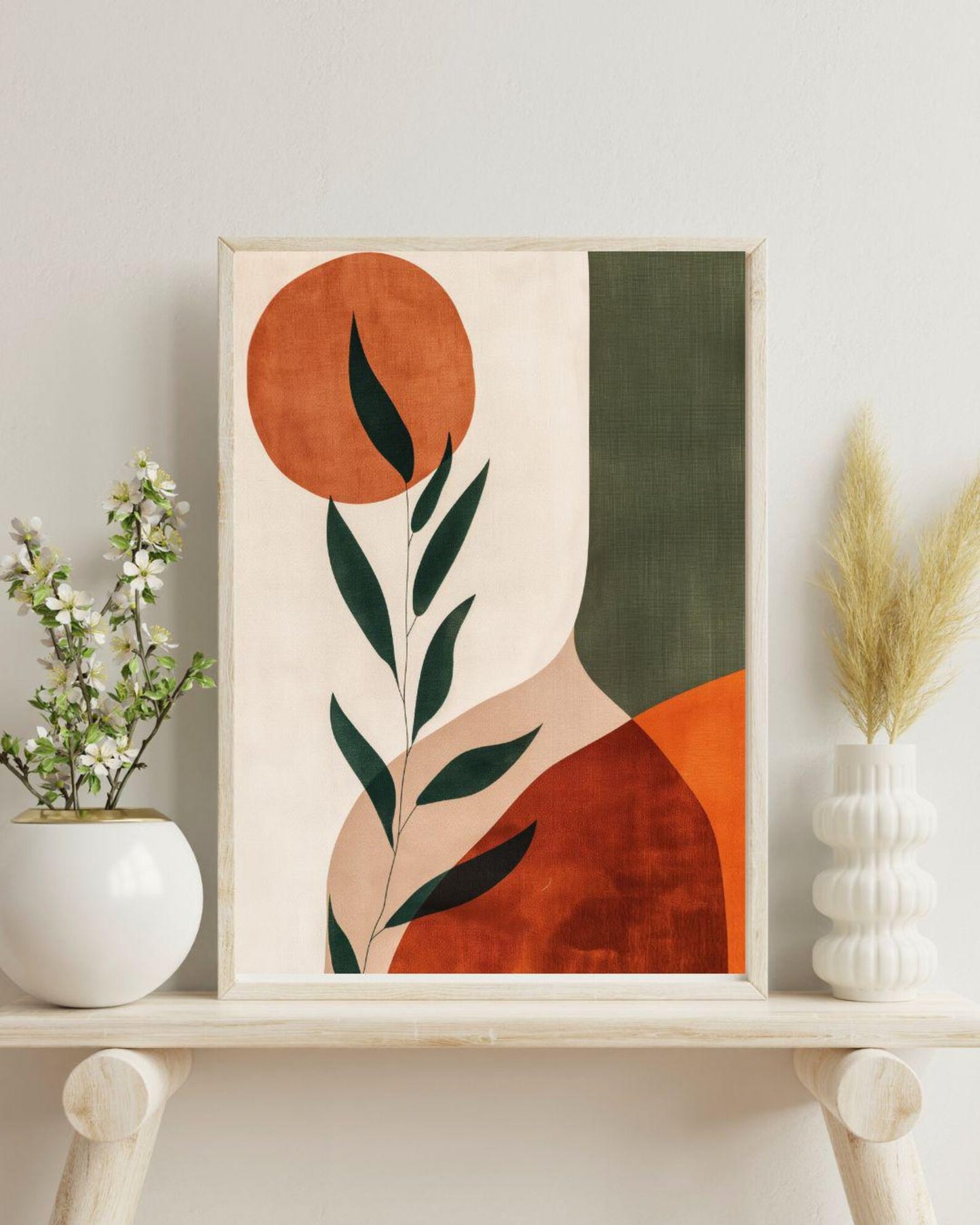 Verdant Horizon Painting | 3 Set Poster Combo | Modern Wall Posters