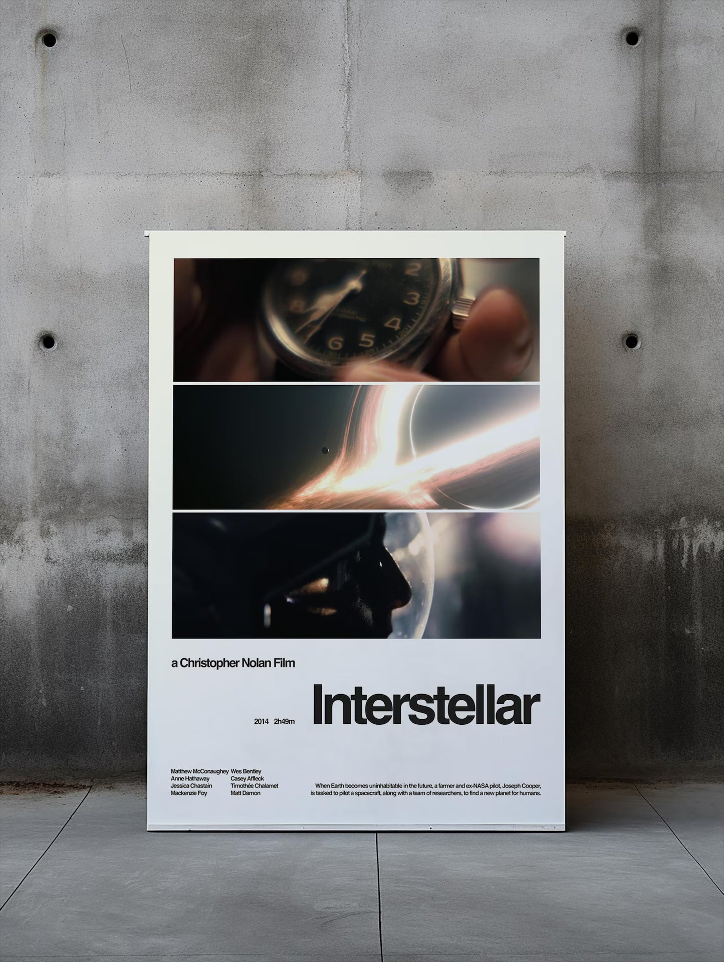INTERSTELLAR | Movie Wall Poster | Cinematic Poster