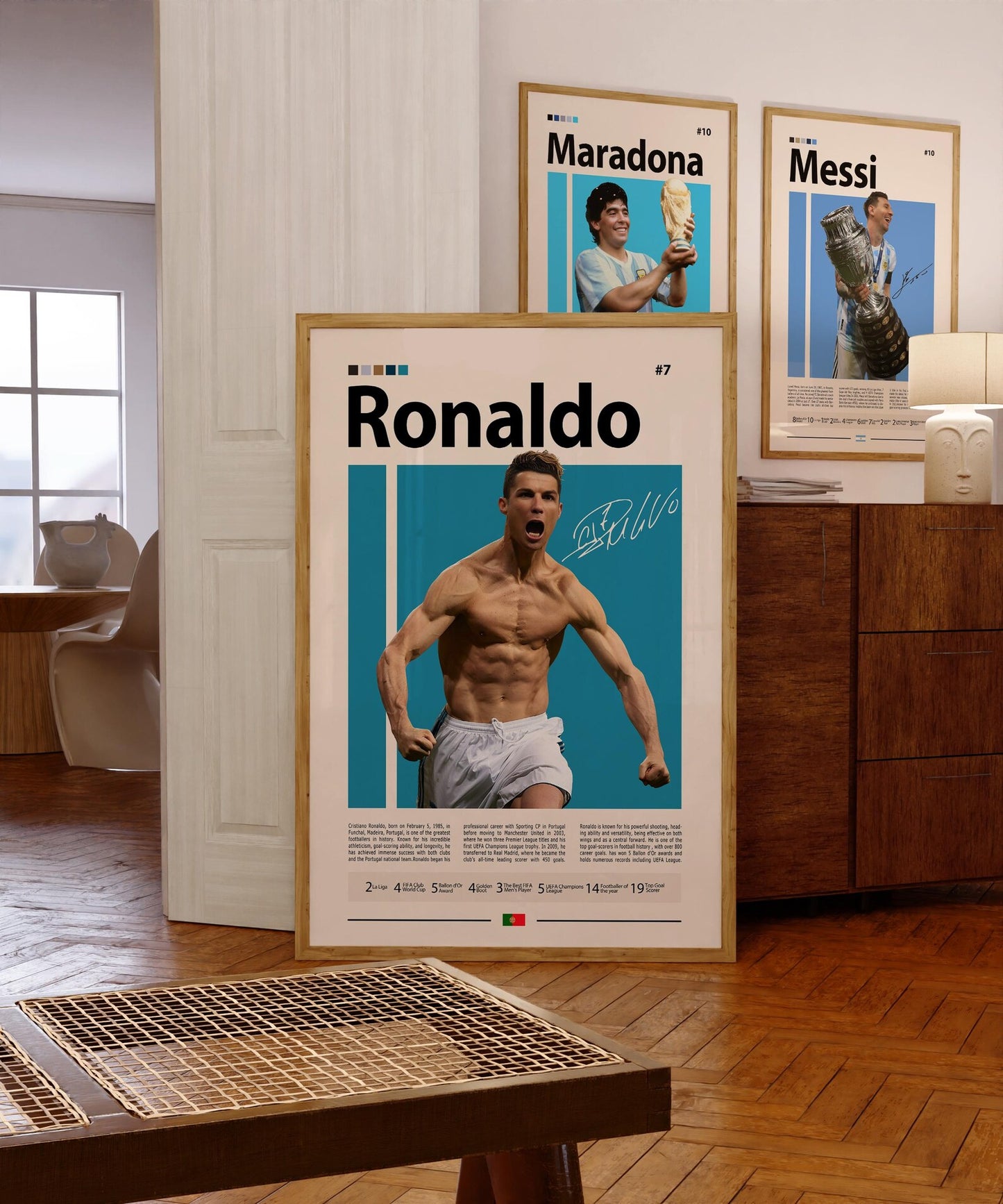 Ronaldo Wall Poster | Football Legend's Edition | Modern Wall Poster