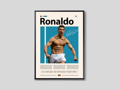 Ronaldo Wall Poster | Football Legend's Edition | Modern Wall Poster