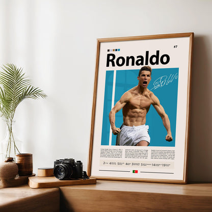 Ronaldo Wall Poster | Football Legend's Edition | Modern Wall Poster