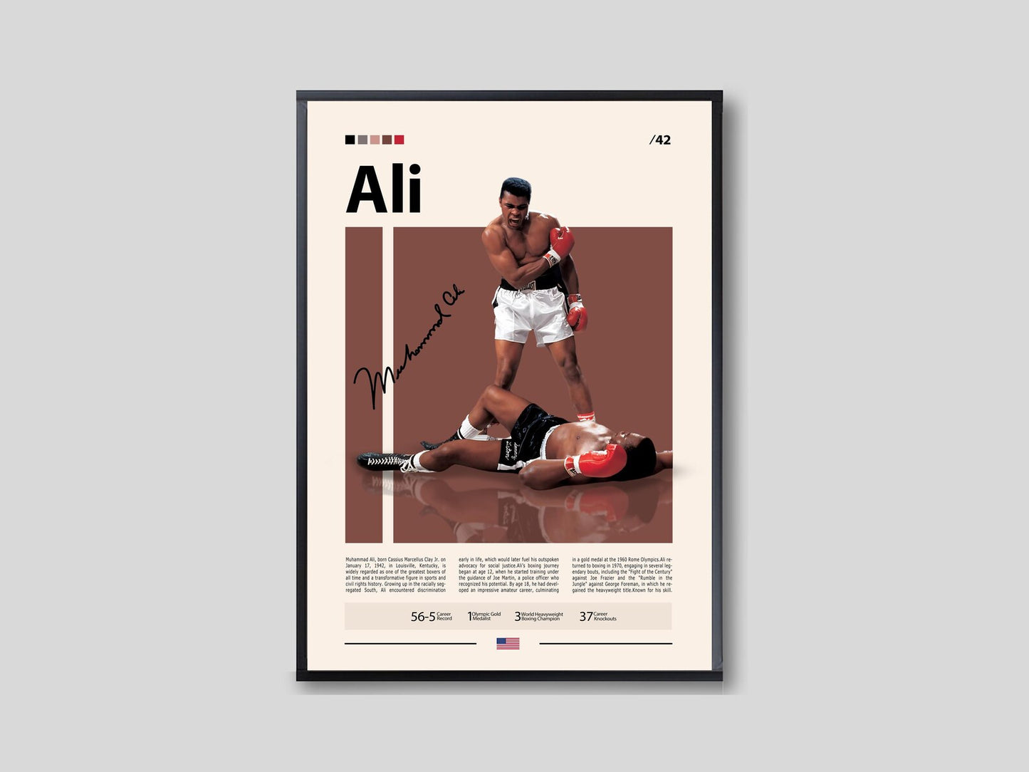 Muhammad Ali Poster | Boxing Legend's Edition | Modern Wall Poster
