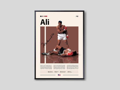Muhammad Ali Poster | Boxing Legend's Edition | Modern Wall Poster