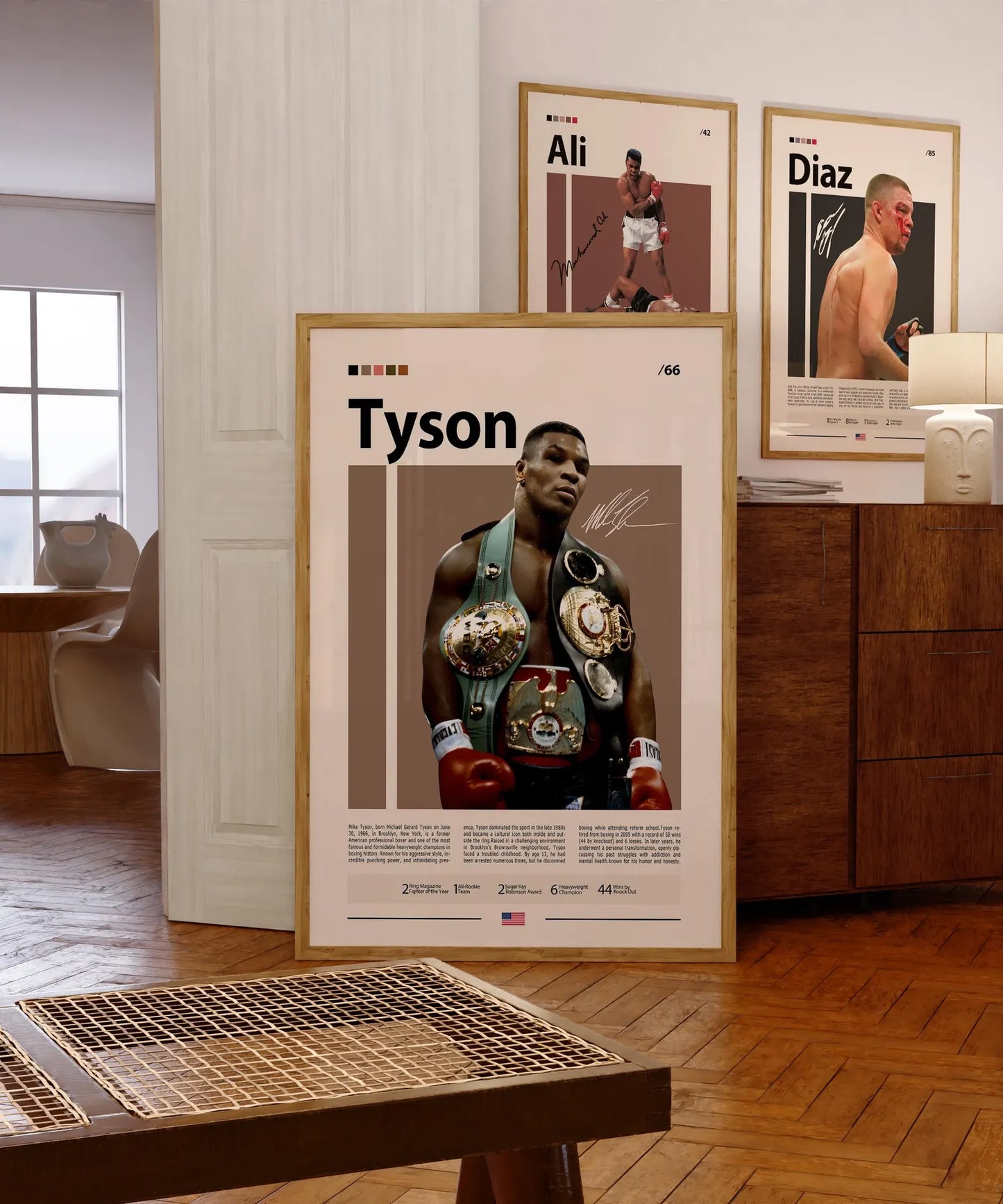 Mike Tyson Poster | Boxing Legend's Edition | Modern Wall Poster