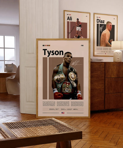 Mike Tyson Poster | Boxing Legend's Edition | Modern Wall Poster