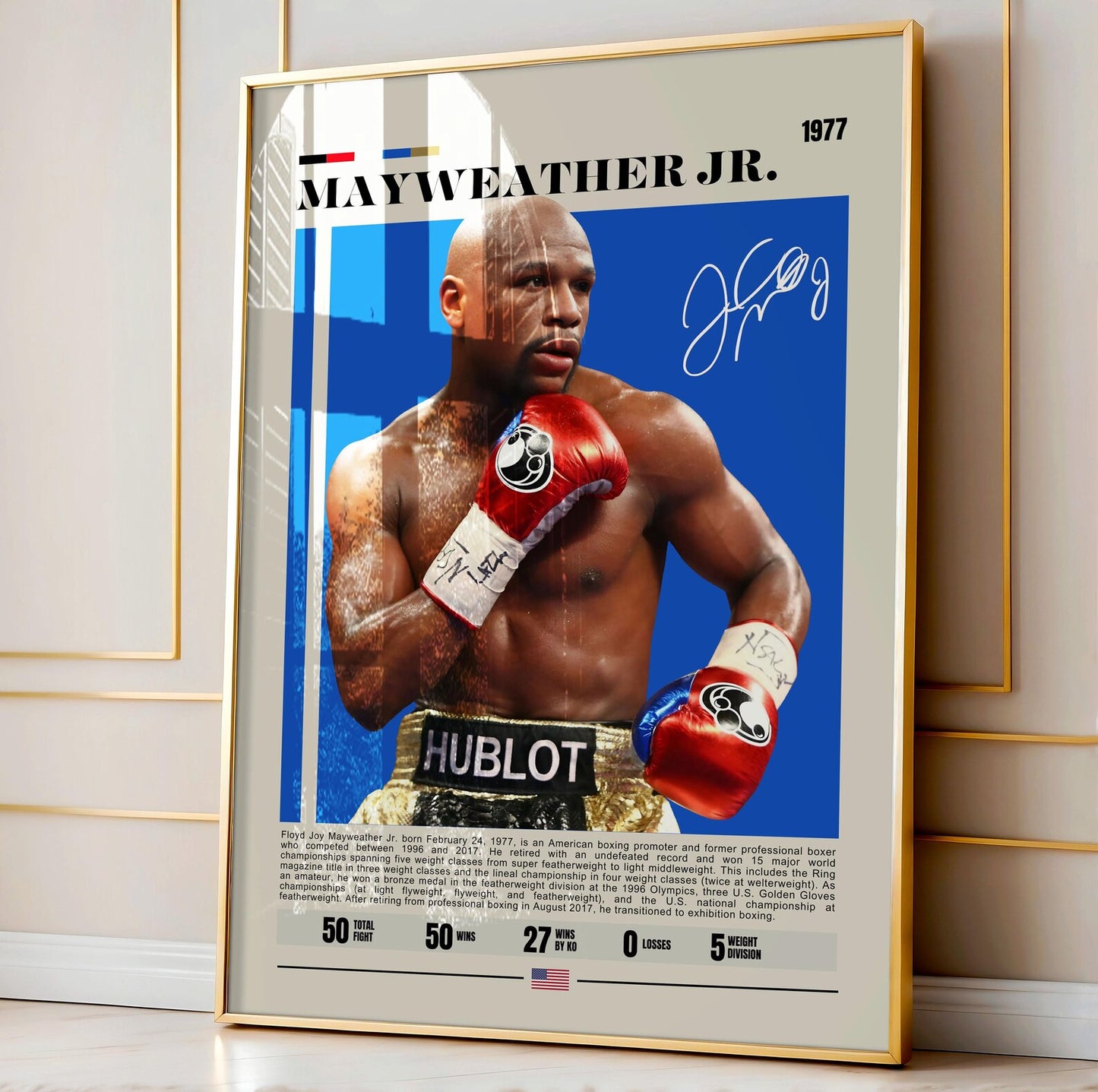 Floyd Mayweather Jr. | Boxing Legend's Edition | Modern Wall Poster