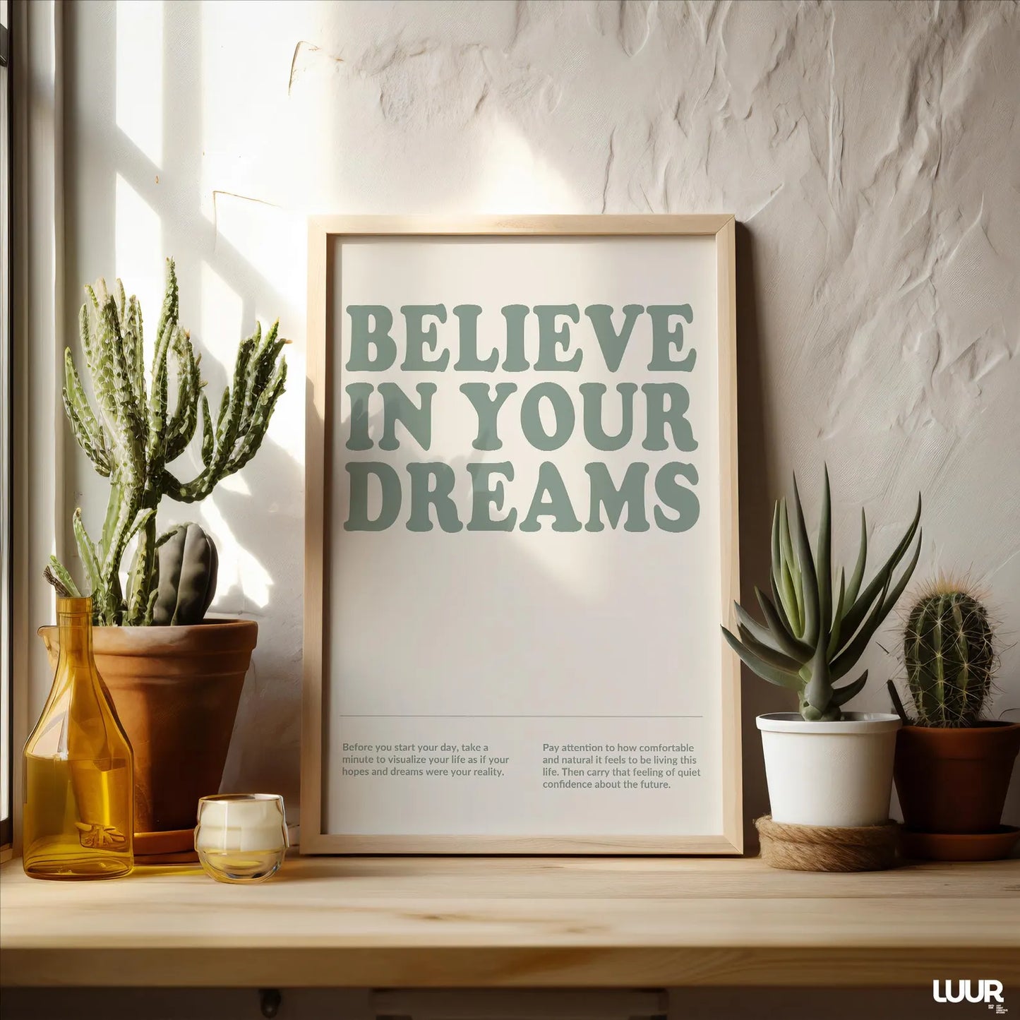 Believe in Your Dreams Wall Poster | Motivational Poster | Home & Office Decor