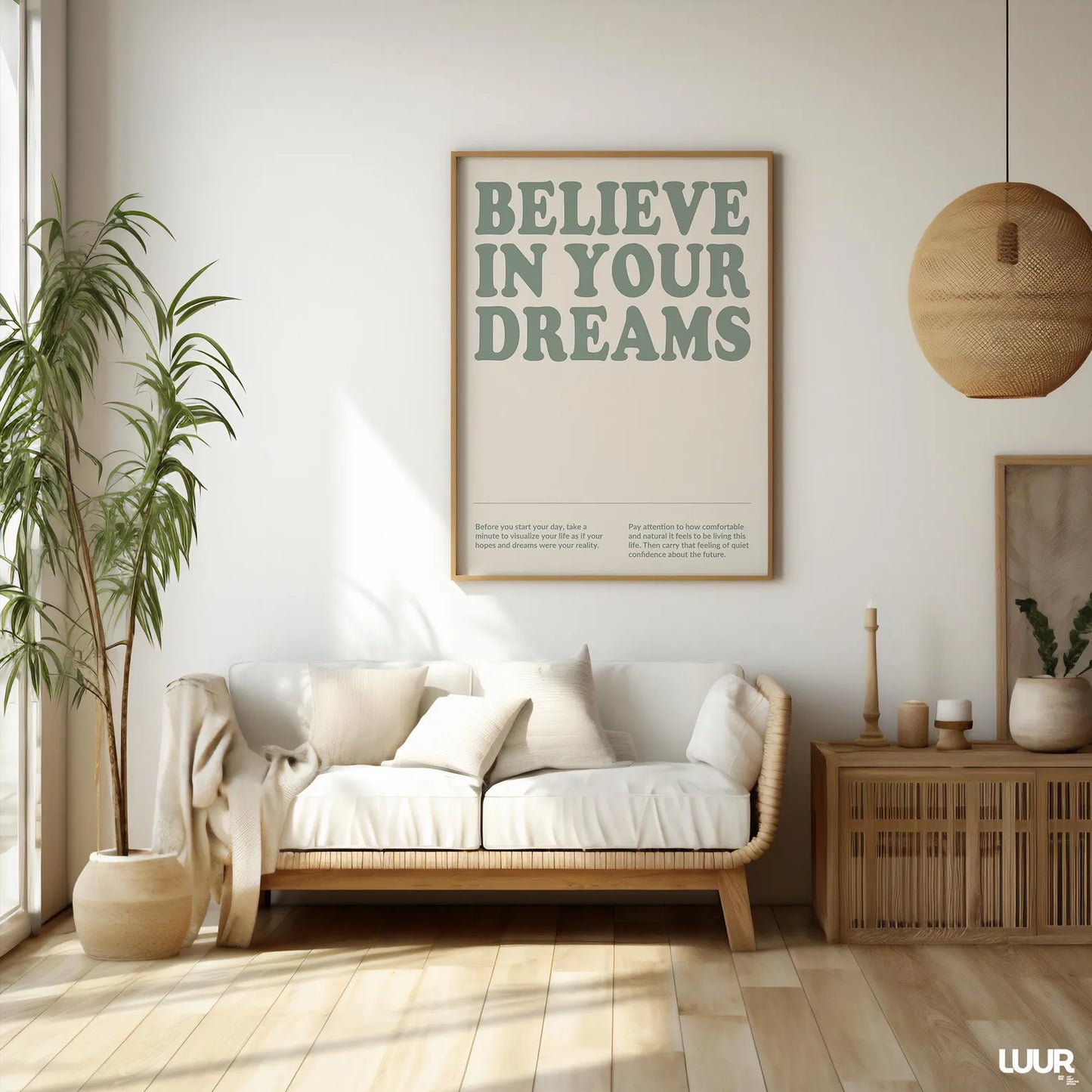 Believe in Your Dreams Wall Poster | Motivational Poster | Home & Office Decor