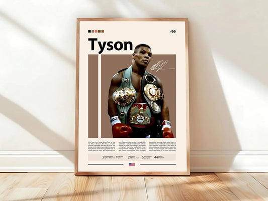 Mike Tyson Poster | Boxing Legend's Edition | Modern Wall Poster