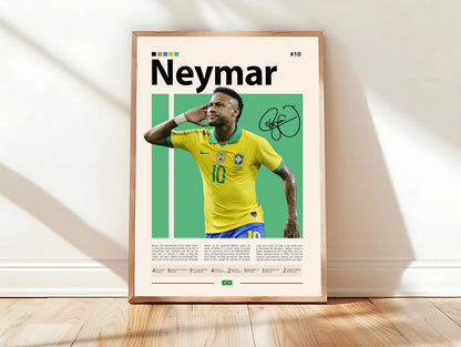 Neymar Jr. Poster| Football Legend's Edition | Modern Wall Poster