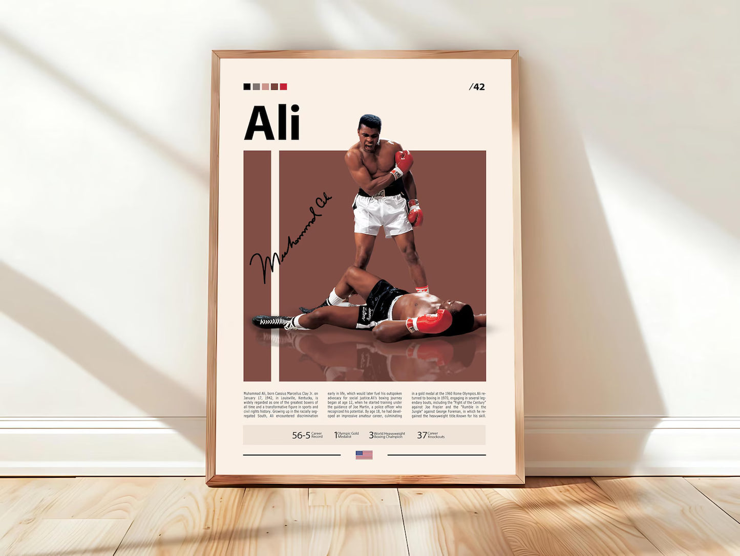 Muhammad Ali Poster | Boxing Legend's Edition | Modern Wall Poster