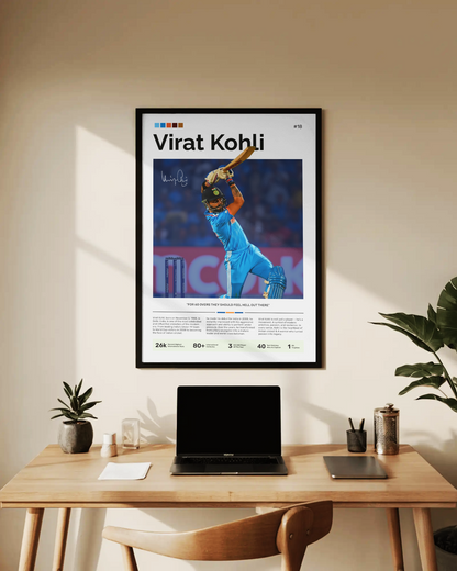 VIRAT KOHLI  Poster | Cricket Legend's Edition | Modern Wall Poster